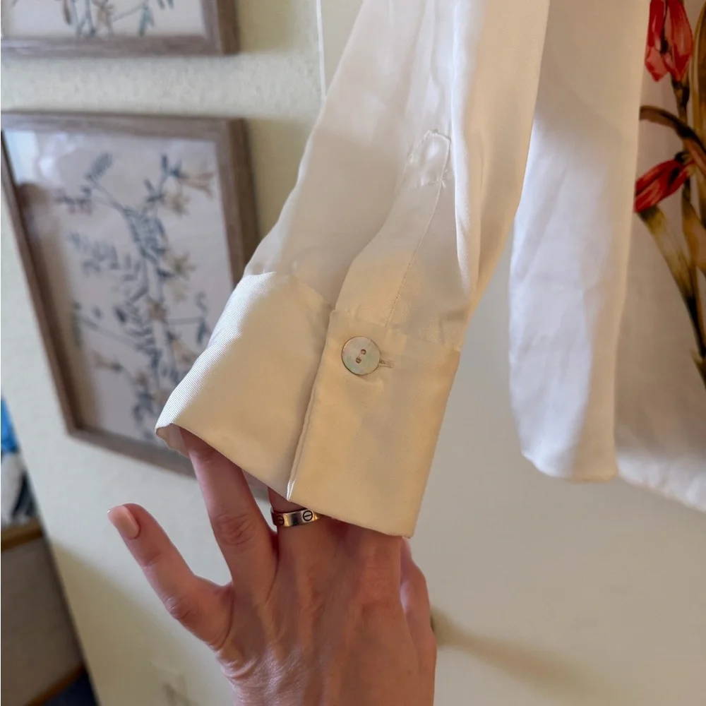 Zara Cream Collared Shirt - Picture 5 of 5